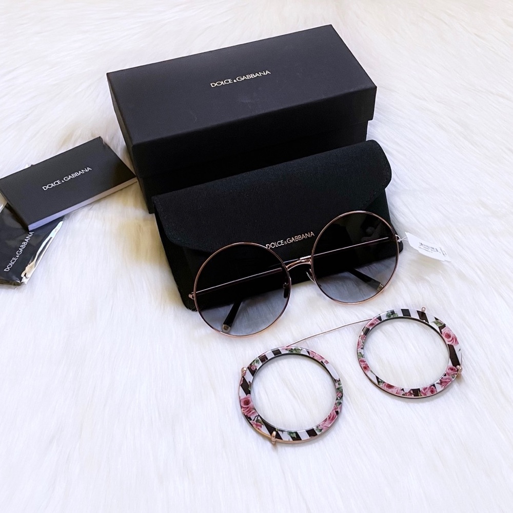 Dolce & Gabbana Oversized Round Sunglasses - Picture 3 of 13